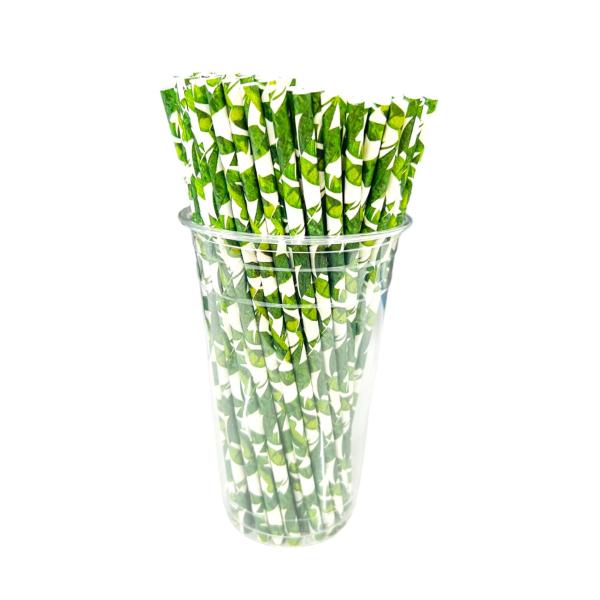 50 Pack Large Leaf Straws