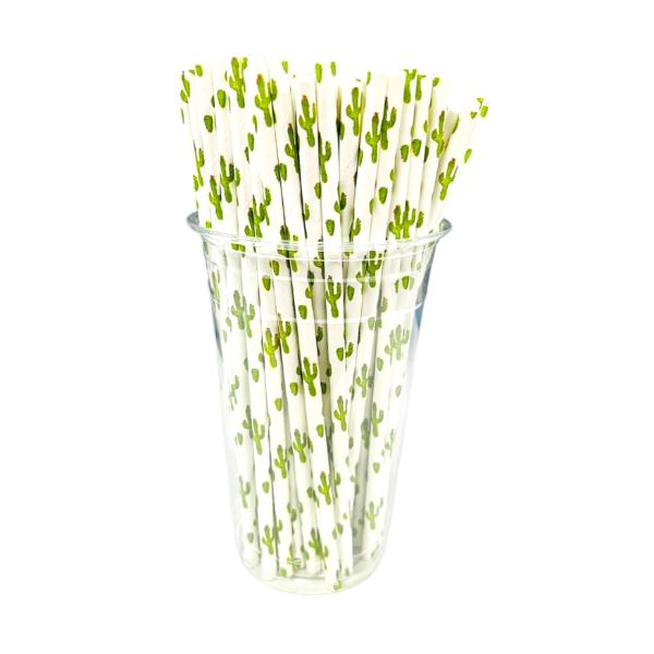 50 Pack Cacti Straws