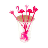 Load image into Gallery viewer, 5 Pack Pink Flamingo Stirrer
