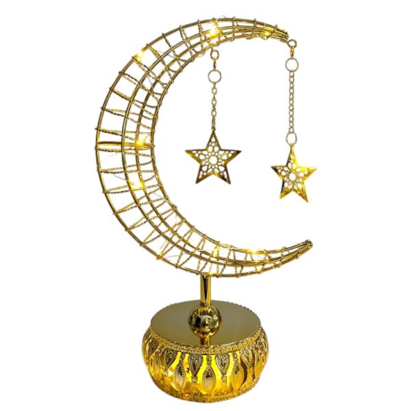 Led Moon Stand With Hanging Stars