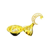 Load image into Gallery viewer, Small Gold Round Mini Snack Bowl With Moon Lid
