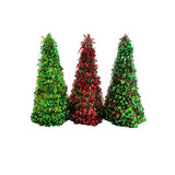 Load image into Gallery viewer, Assorted Christmas Table Top Tinsel Tree - 50cm
