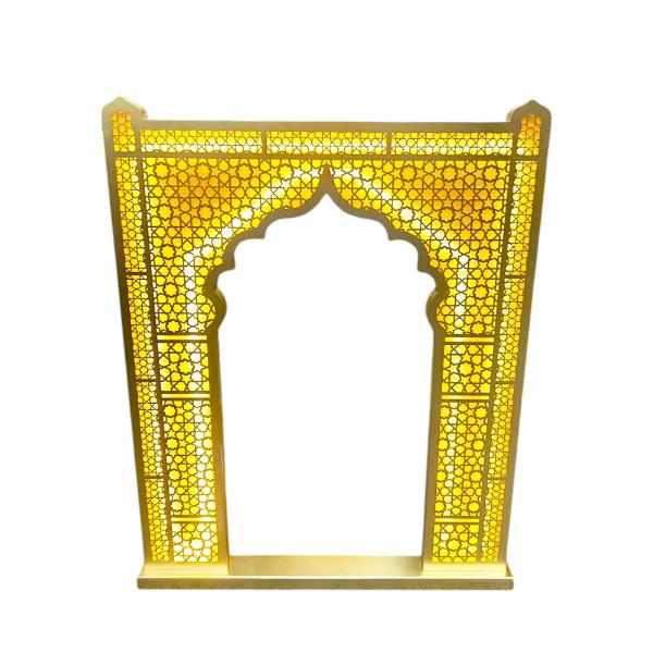 Gold Traditional Led Doorway Stand - 100cm x 80cm