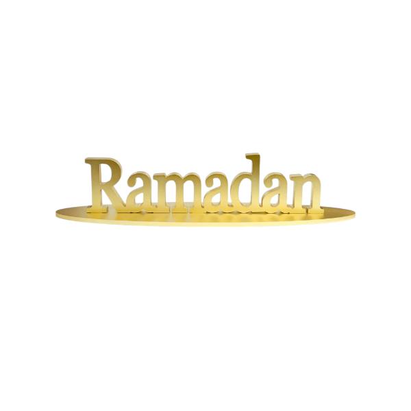 Gold Ramadan Board Table Top Decor