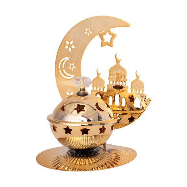 Gold Metal Incense Holder - 13cm x 18cm