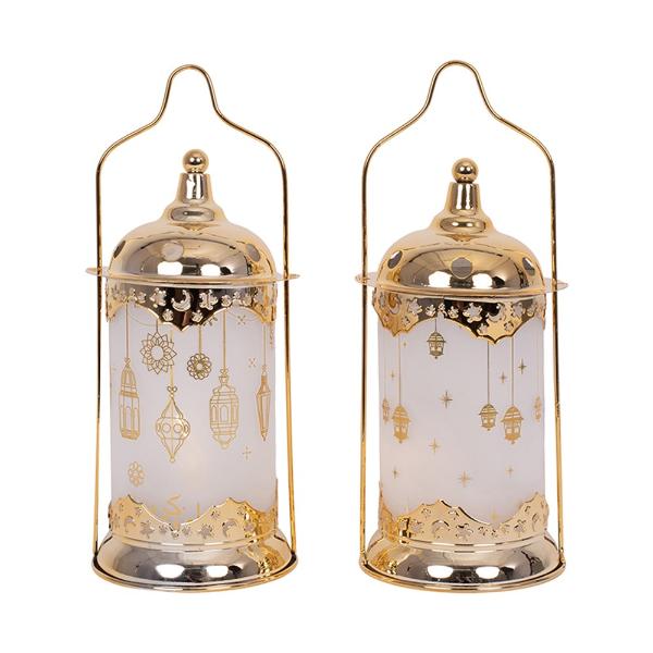 Assorted Metal Led Ramadan Lantern - 11cm x 28cm