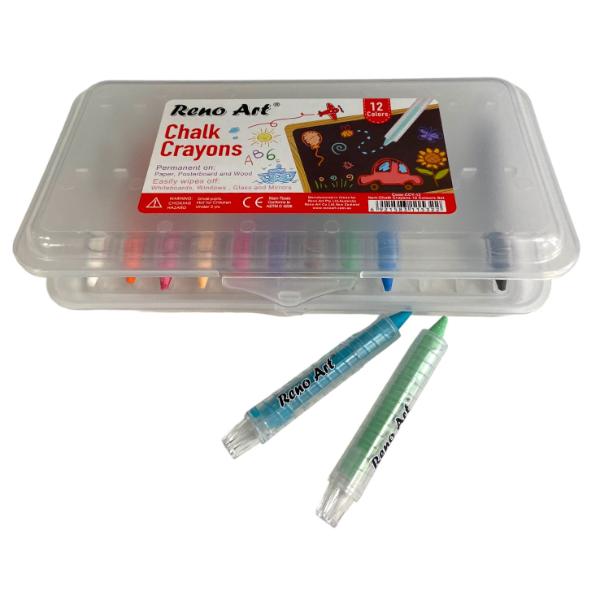 12 Pack Chalk Crayons Set