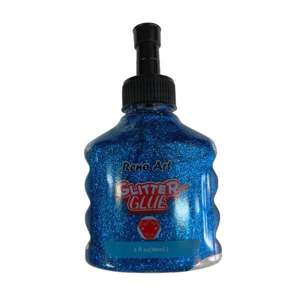 Blue Glitter Glue 88ml The Base Warehouse