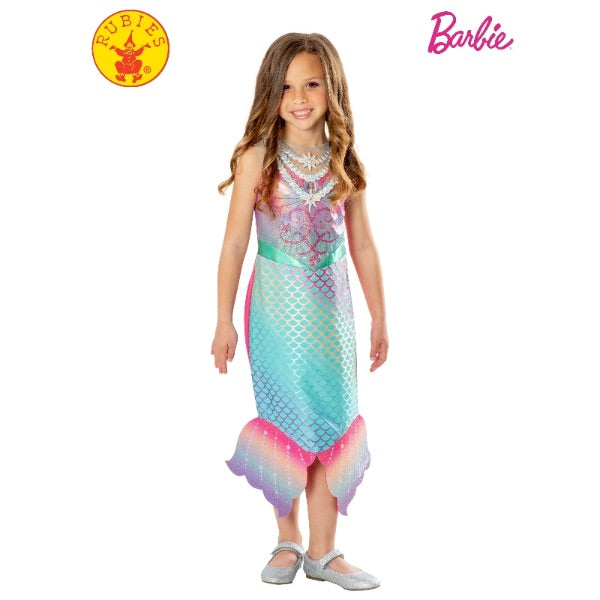 Barbie Colour Change Mermaid Kids Costume - 3 - 5 Years