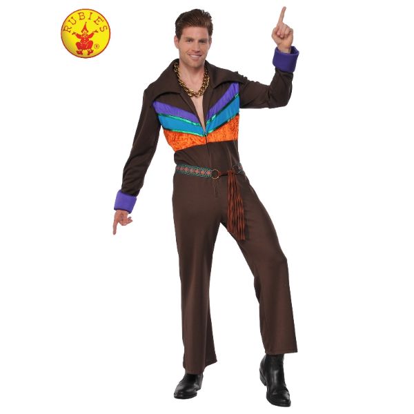Adult 70s Hippie Guy Costume - Standard Size
