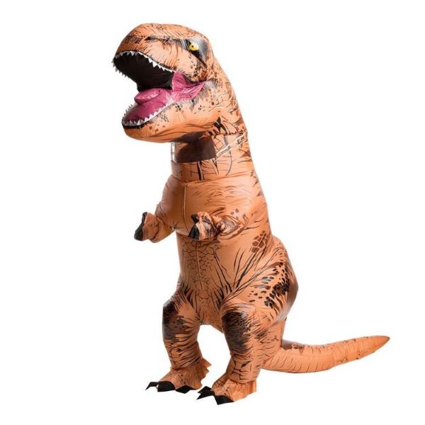 Standard Multicoloured Jurassic World Inflatable T rex Adult Costume With Sound