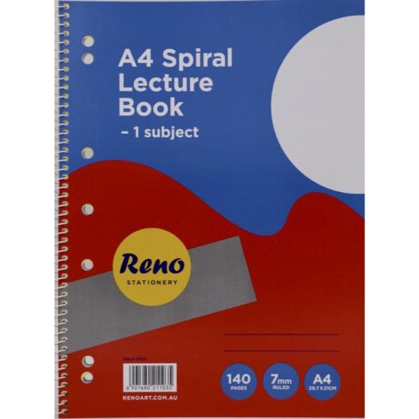 Spiral A4 Lecture Book