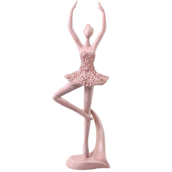 Pink Stand Up Arm Ballerina - 20cm