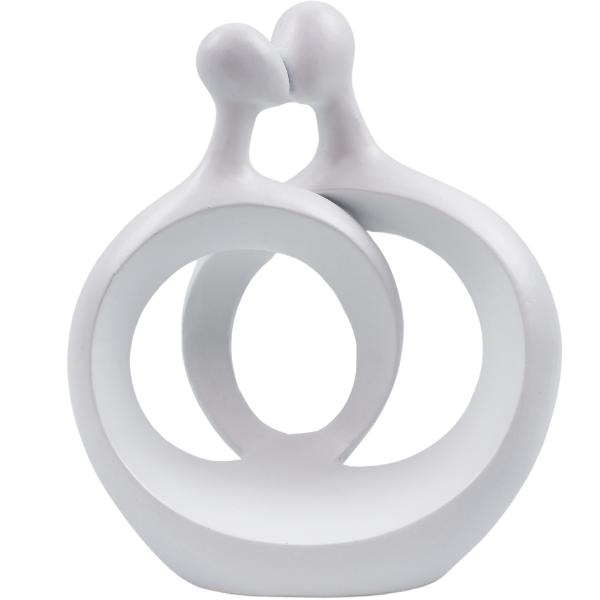 White Circle Of Love - 13cm x 6cm x 15cm