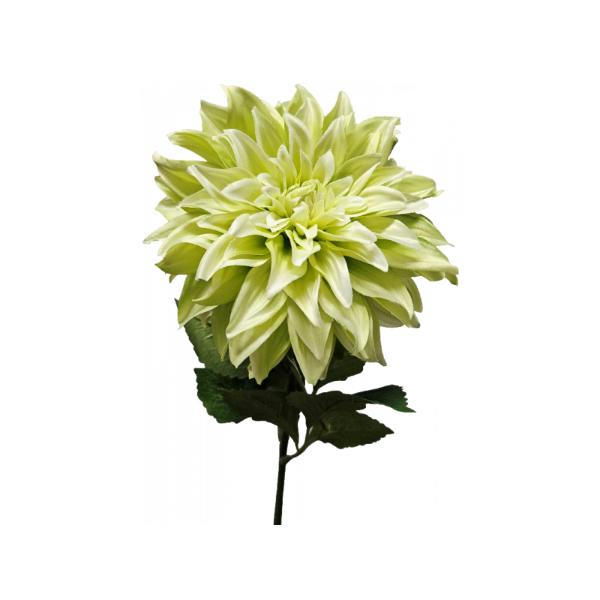Dahlia Cream Silk Flower Stem - 16cm x 70cm