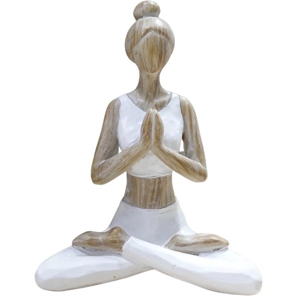 White Wood Yogini - 8cm x 10cm