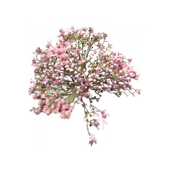 Pink Plastic Baby Breath Bouquet - 17cm x 28cm x 17cm