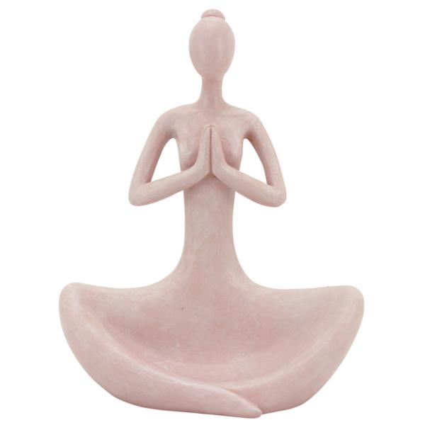 Pink Yoga Lady - 17cm x 24cm