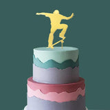 Load image into Gallery viewer, Gold Plated Skater Cake Topper
