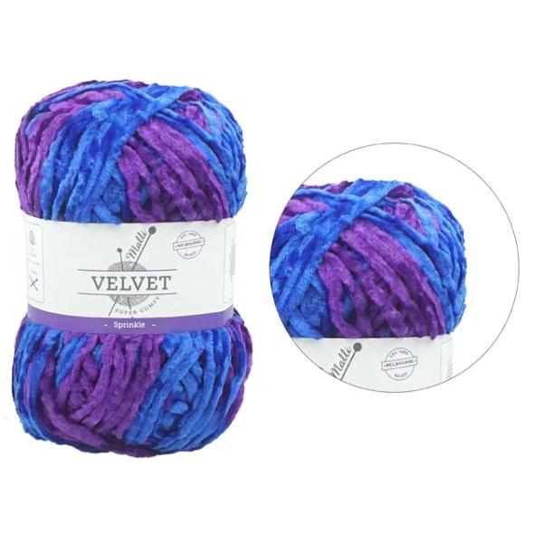 Super Comfy Velvet Mix Sprinkle Yarn - 100g