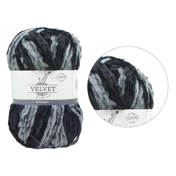 Super Comfy Velvet Mix Newspaper Yarn - 100g