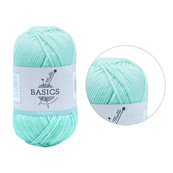 Peppermint Super Blend Basic Yarn - 100g