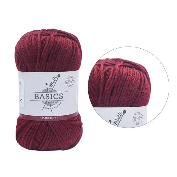 Mahogany Super Blend Basic Yarn - 100g