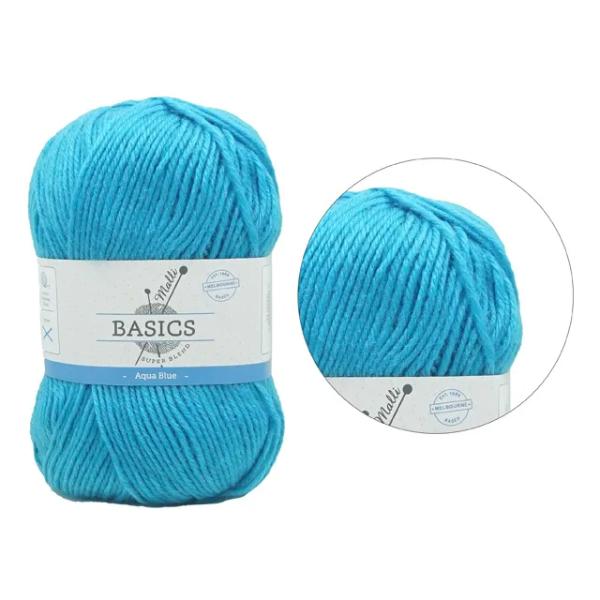 Aqua Blue Super Blend Basic Yarn - 100g