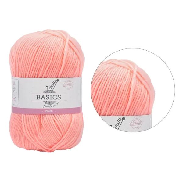 Peach Super Blend Basic Yarn - 100g