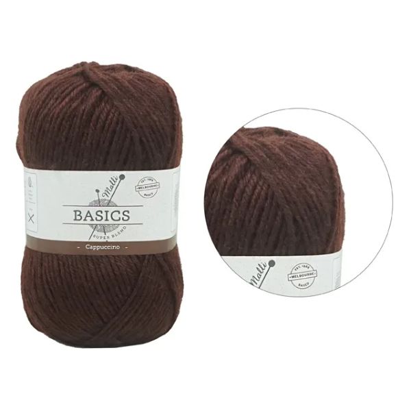 Cappuccino Basic Super Blend Yarn - 100g