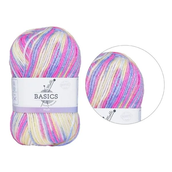 Multi Plush Basic Super Blend Yarn - 100g