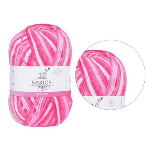 Multi Candy Apple Basic Super Blend Yarn - 100g