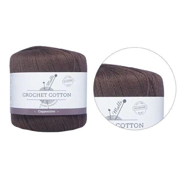Cappuccino Super Strength Crochet Cotton Yarn - 50g