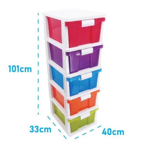 5 Multicolour Compartment Drawer | The Base Warehouse