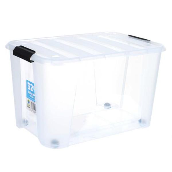 32L Storage Box With Wheels