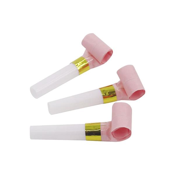 6 Pack Pink Party Blowouts