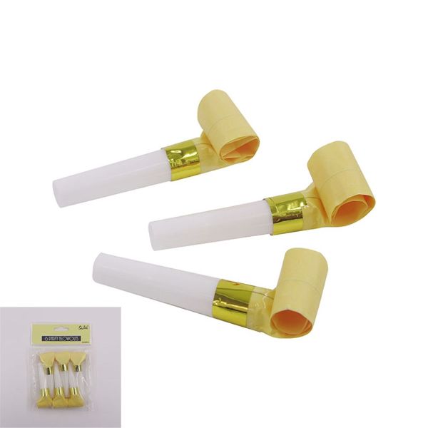 6 Pack Yellow Party Blowouts