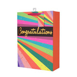 Load image into Gallery viewer, X Large Neon Stripes Gift Bag - 30cm x 42cm x 12cm
