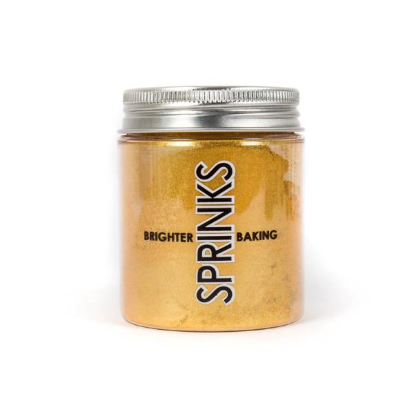 Sprinks Bright Gold Lustre Dust - 25g