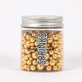 Load image into Gallery viewer, Sprinks Gold Bauble Bauble Sprinkles - 65g
