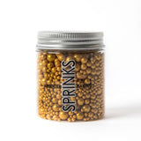 Load image into Gallery viewer, Sprinks Matte Gold Bubble &amp; Bounce Sprinkles - 75g
