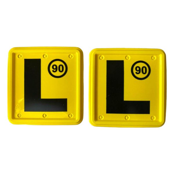 2 Pack Plastic Clipped L Plates