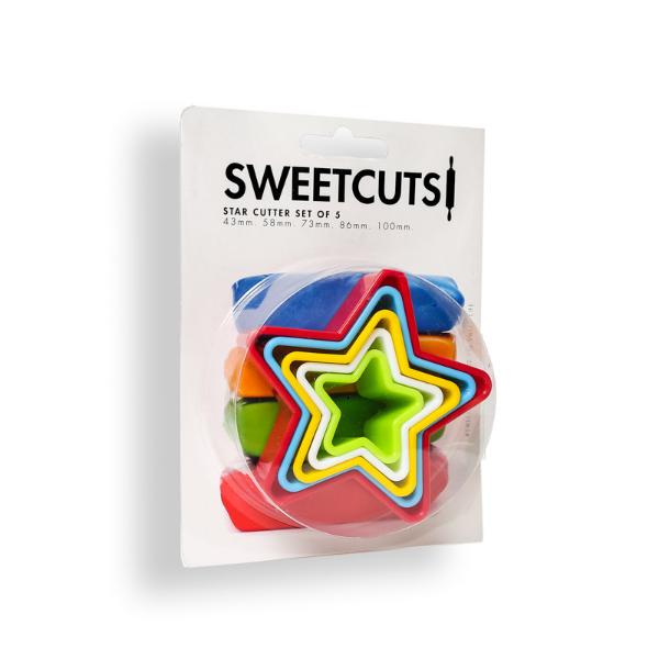 5 Pack Sweetcuts Star Cutters