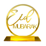 Load image into Gallery viewer, Gold Acrylic Eid Mubarak Stand - 25cm
