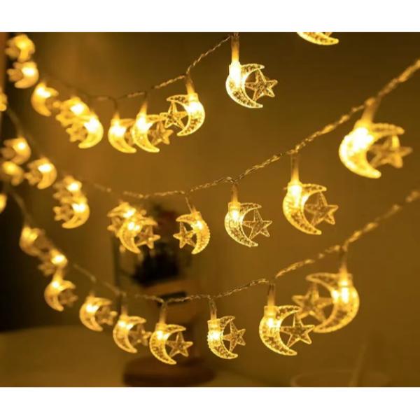 Gold Star LED Light String - 28cm