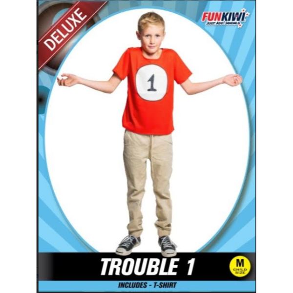 Kids Trouble 1 T-Shirt Costume - Medium
