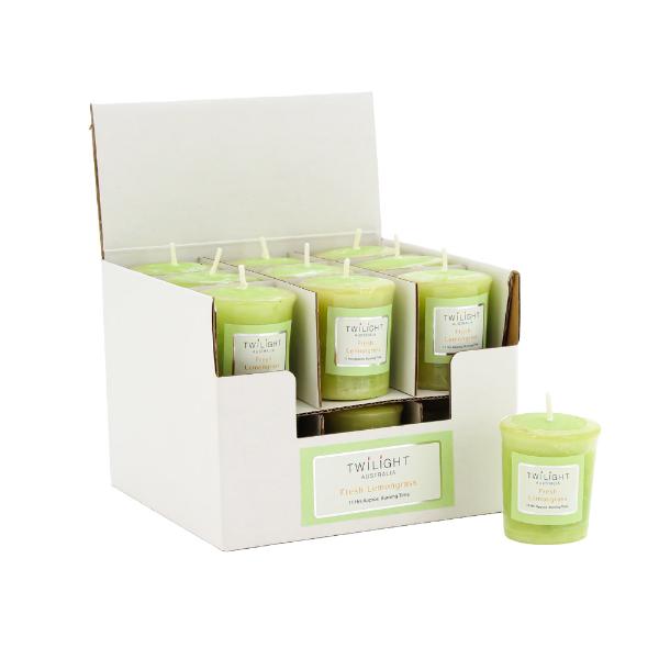 Twilight Frost Fresh Lemongrass Votive - 55g