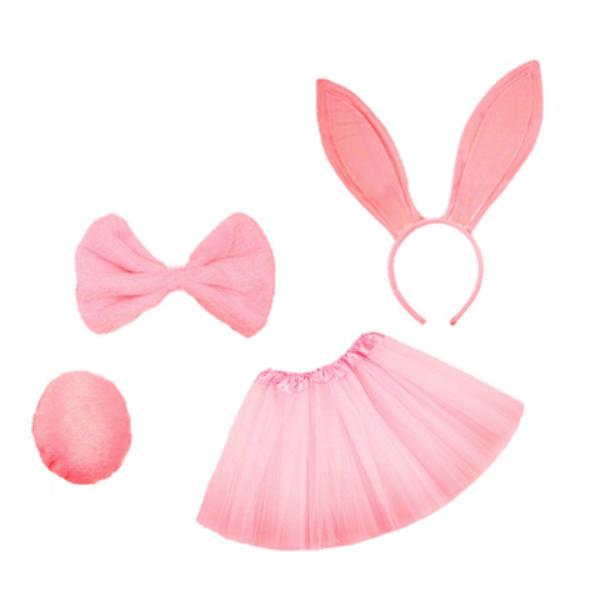 Kids Easter Pink Bunny Tutu Costume