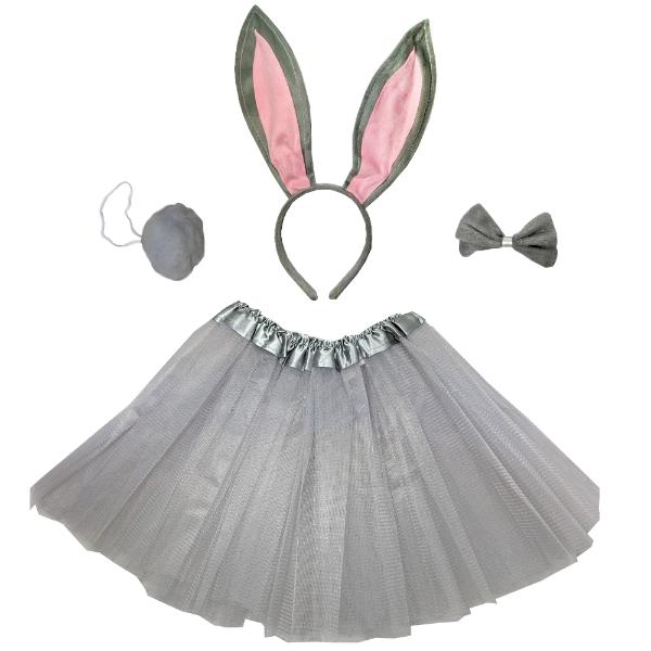 Grey Easter Bunny Tutu Set