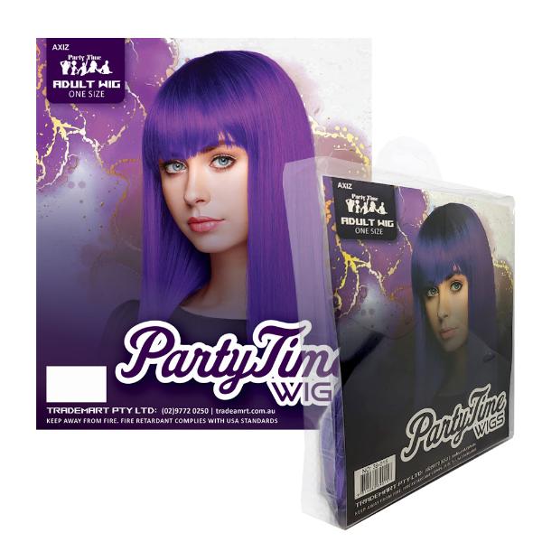 Purple Long Wig With Fringe